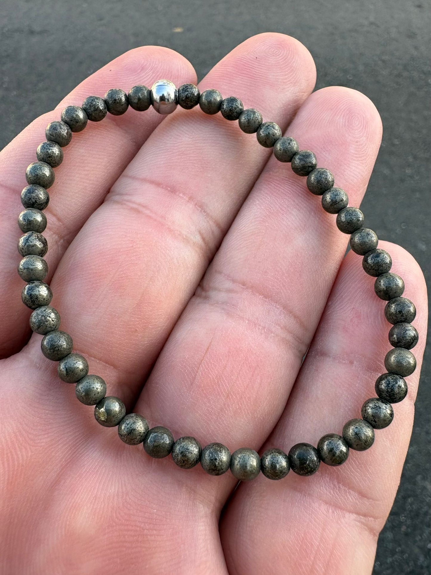 Pulsera Pirita 4mm