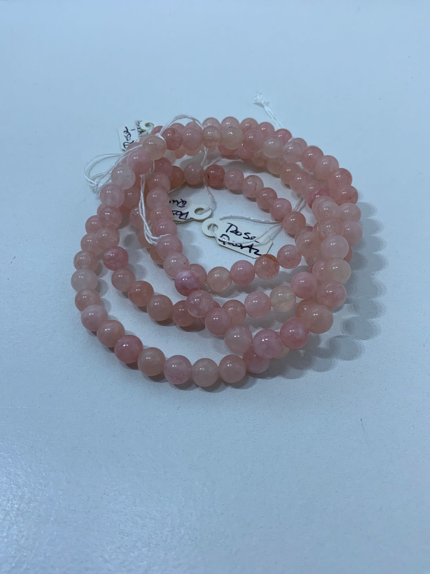 Pulsera Cuarzo Rosa 6mm