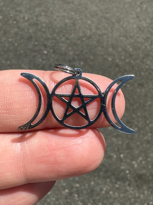 Triple luna pentagrama