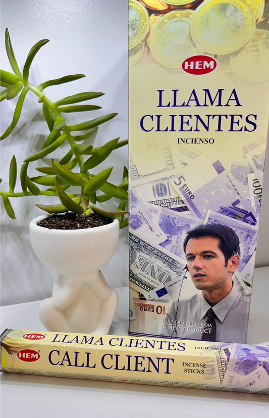 Incienso llama clientes