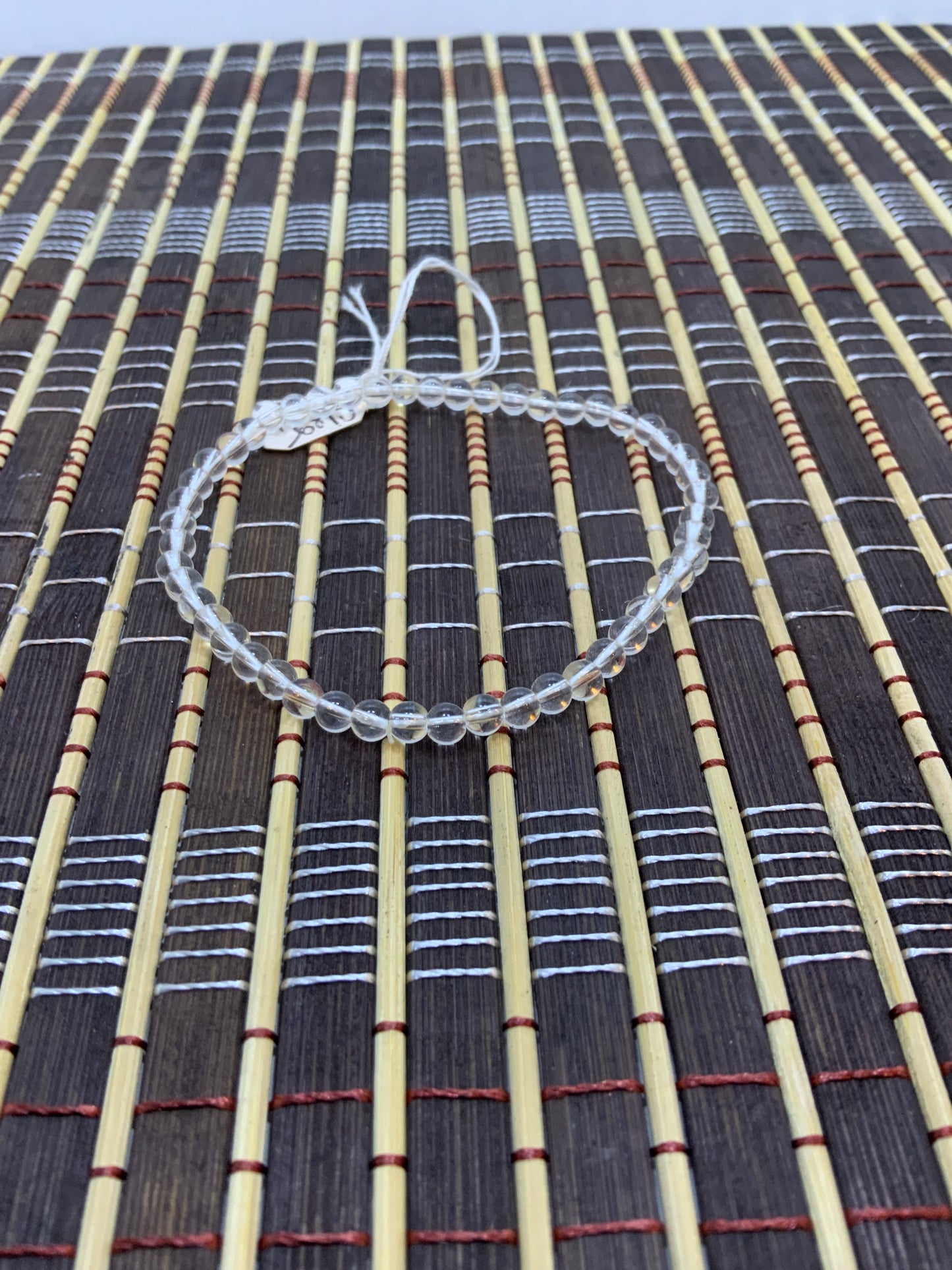 Pulsera Cuarzo Cristal 4mm