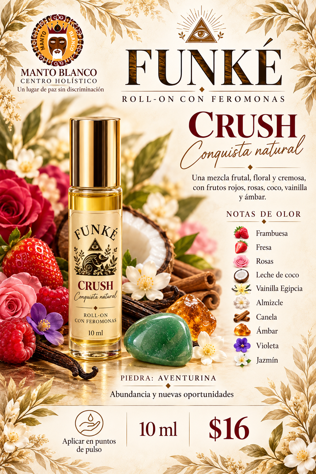 Roll on perfumes inspirados con feromonas energizados