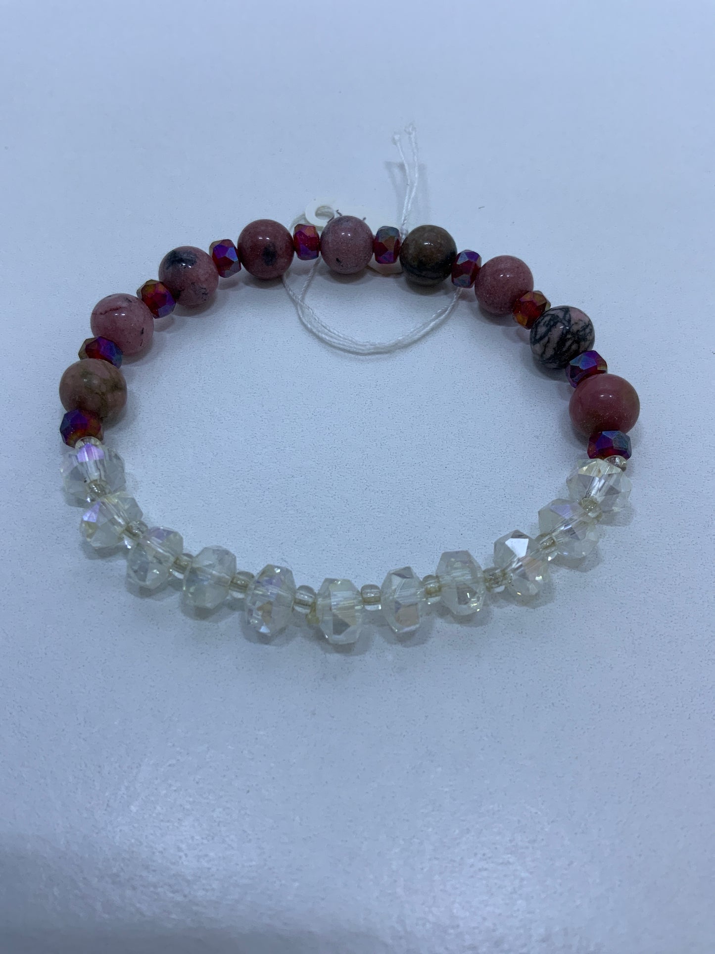Pulsera Rodonita con cristales