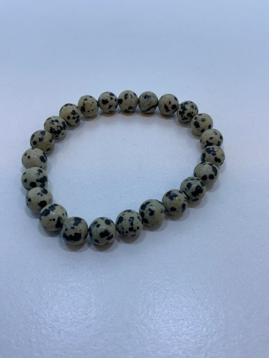 Pulsera Jasper Dálmata 10mm