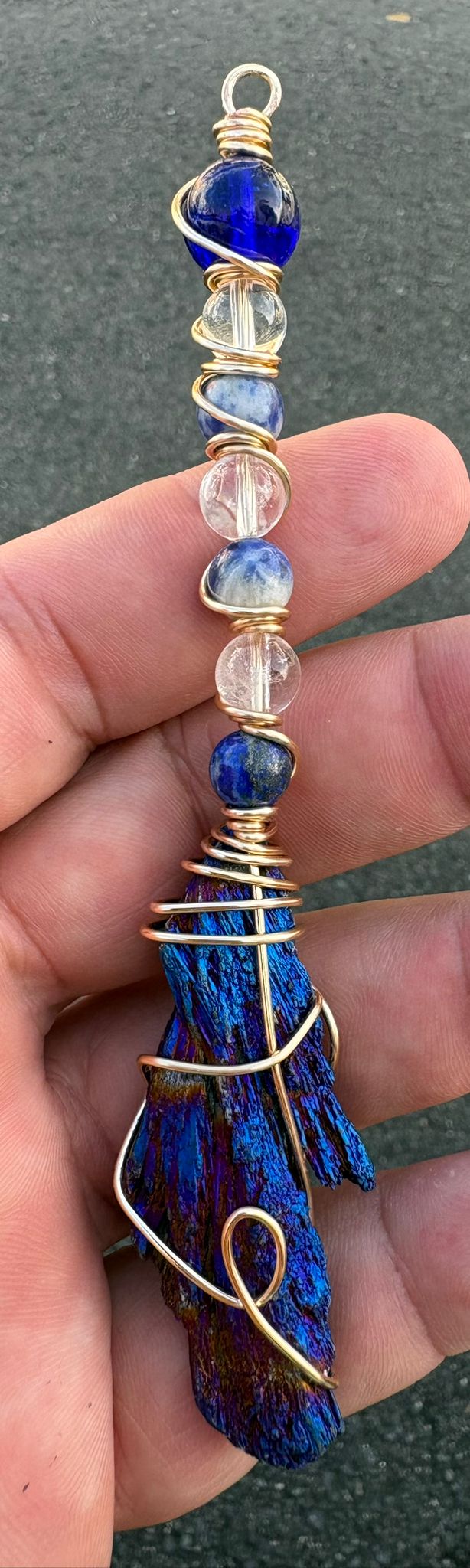 Cianita Escoba de Bruja Azul