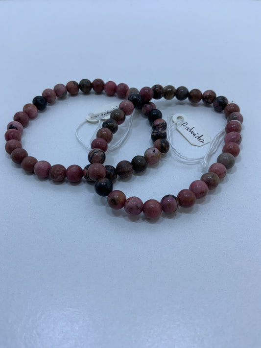 Pulsera Rodonita 6mm