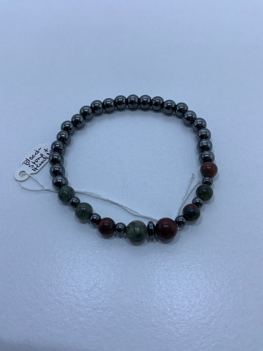 Pulsera Dragon Blood con hematita
