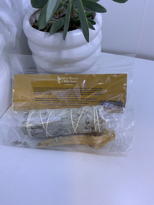 Salvia Blanca y Palo Santo