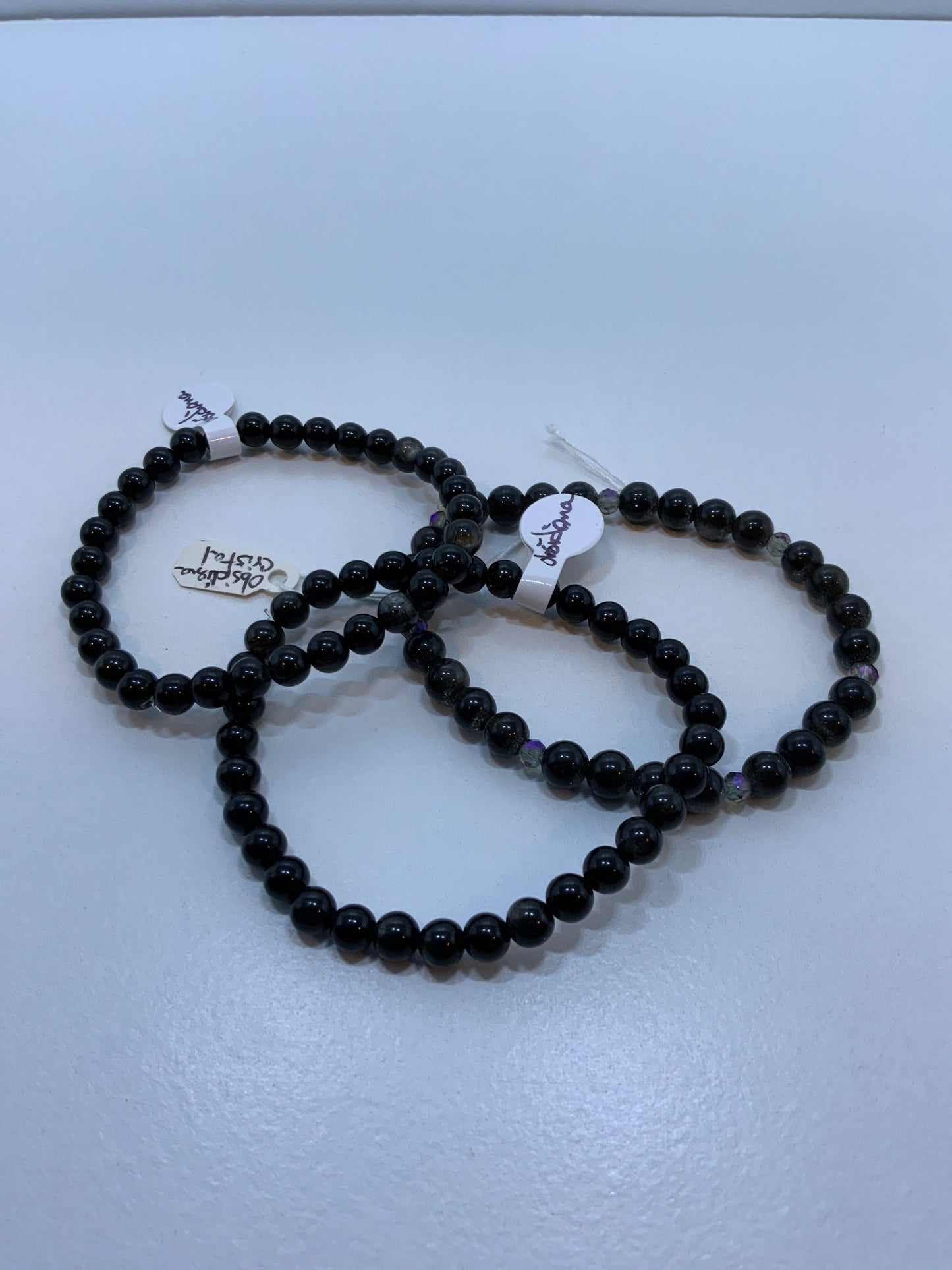Pulsera Obsidiana 6mm