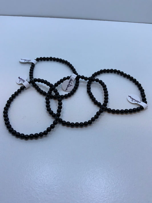 Pulsera Obsidiana 4mm