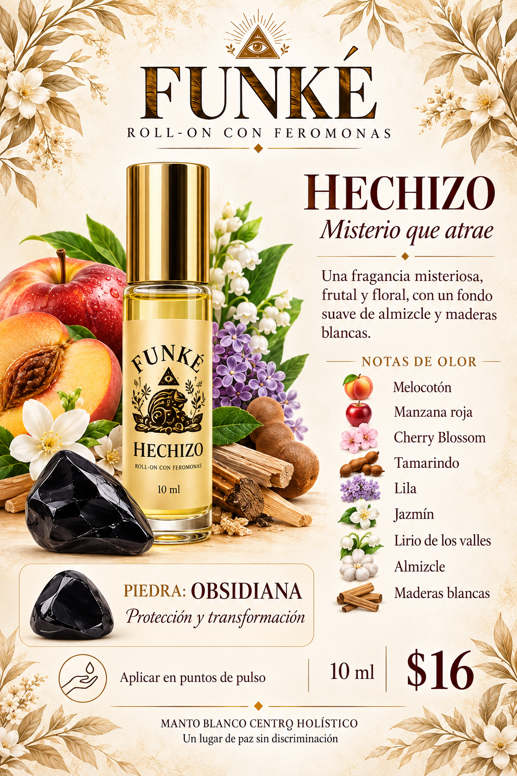 Roll on perfumes inspirados con feromonas energizados