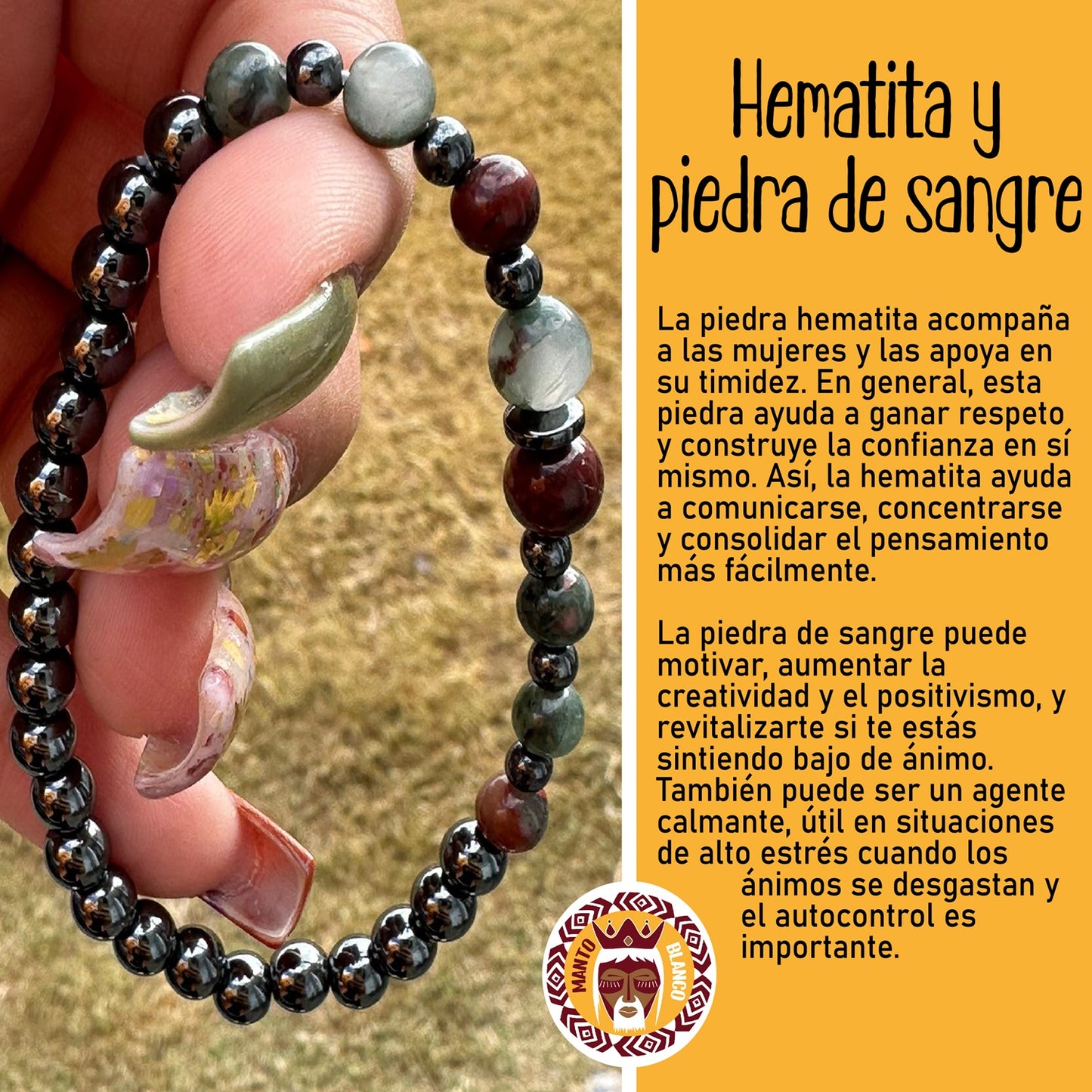 Hematita y piedra de sangre